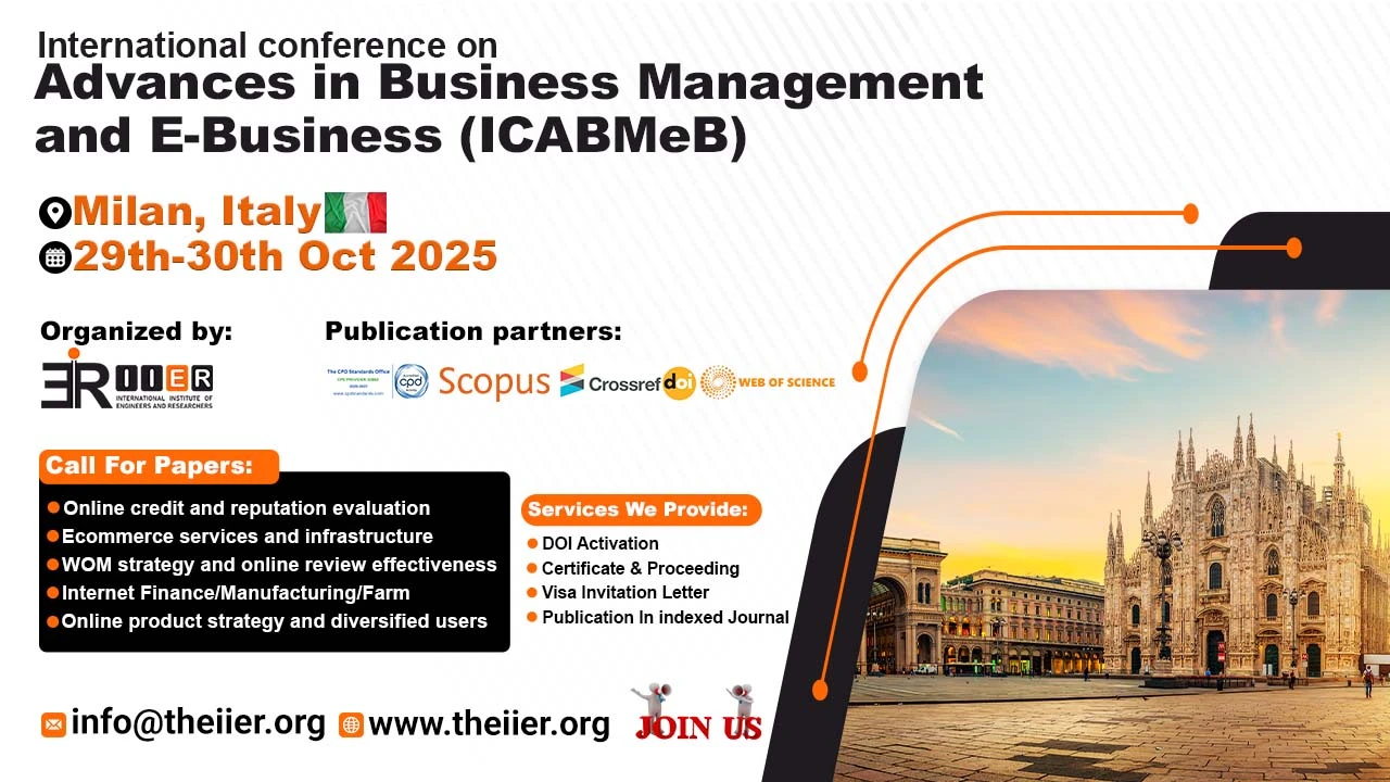 Business Management and E-Business Conference in Italy